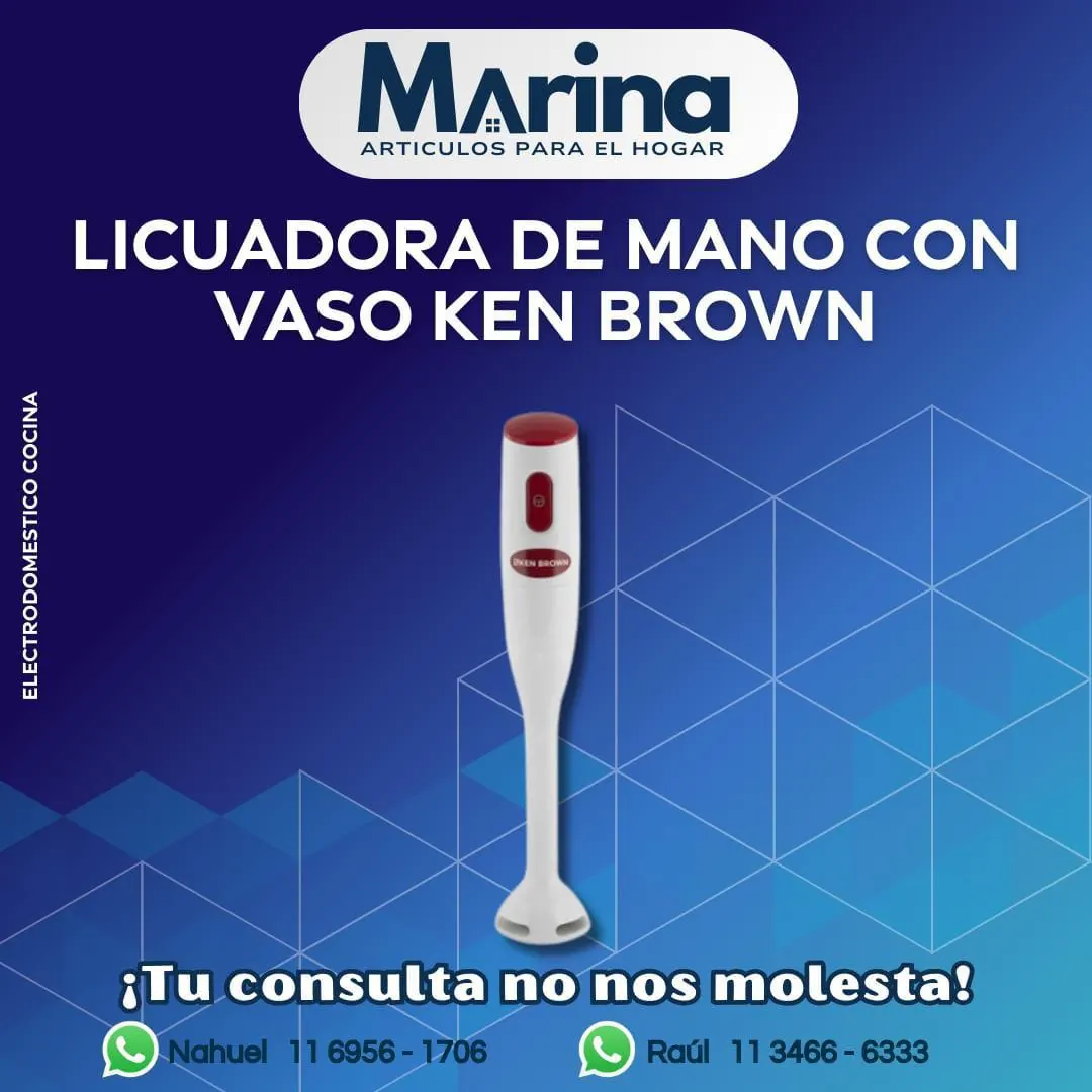 Licuadora de Mano con Vaso Ken Brown